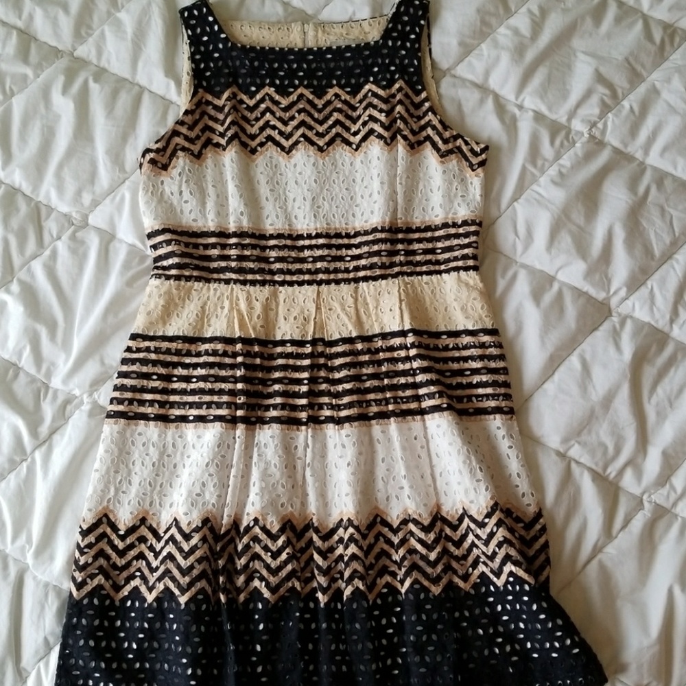 Floral-Eyelet Dress